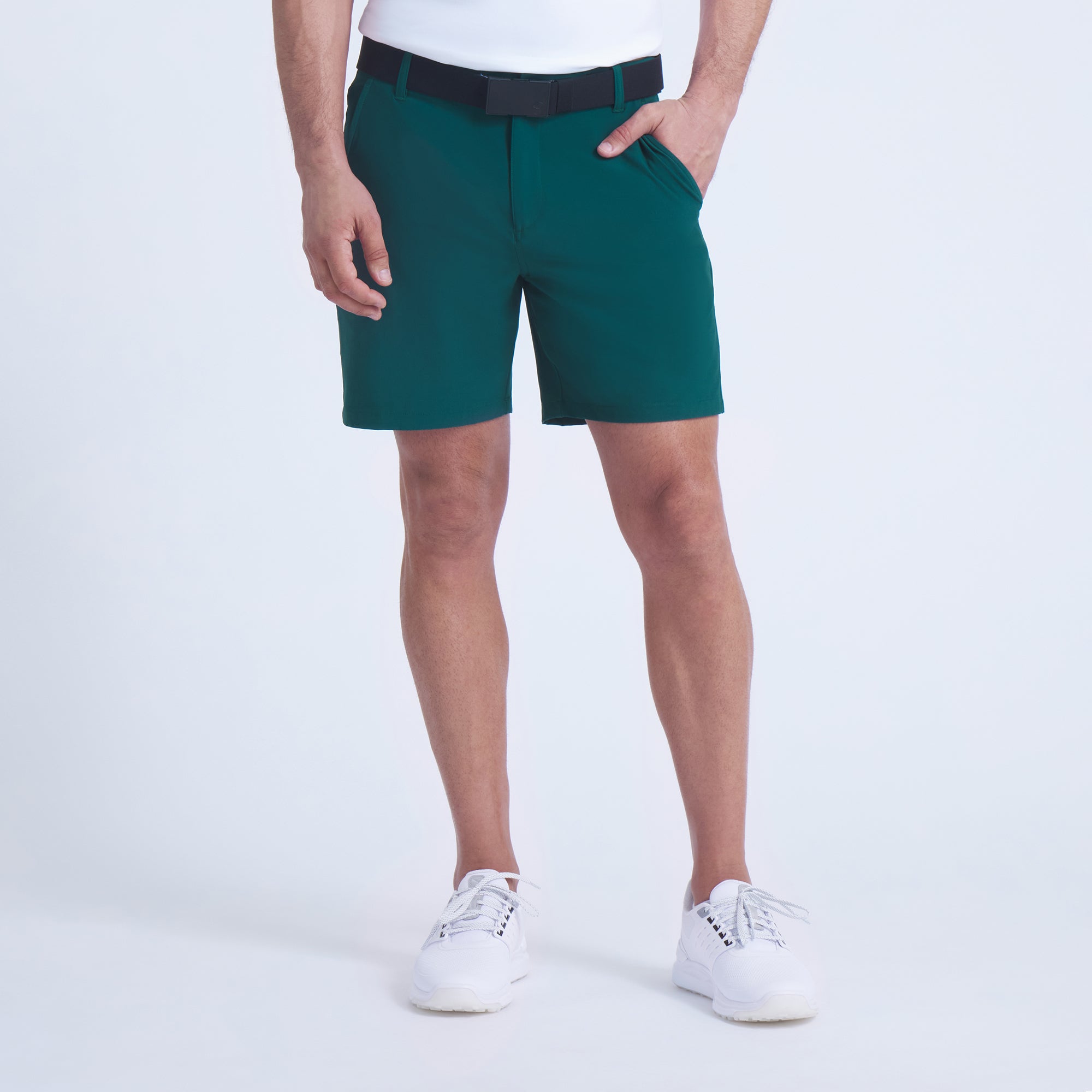 101 Solid 7 Golf Shorts for Men - Breathable Quick-Dry Stretch Golf Pants - Comfortable Athletic Shorts for Golfing, Running, and Casual Wear