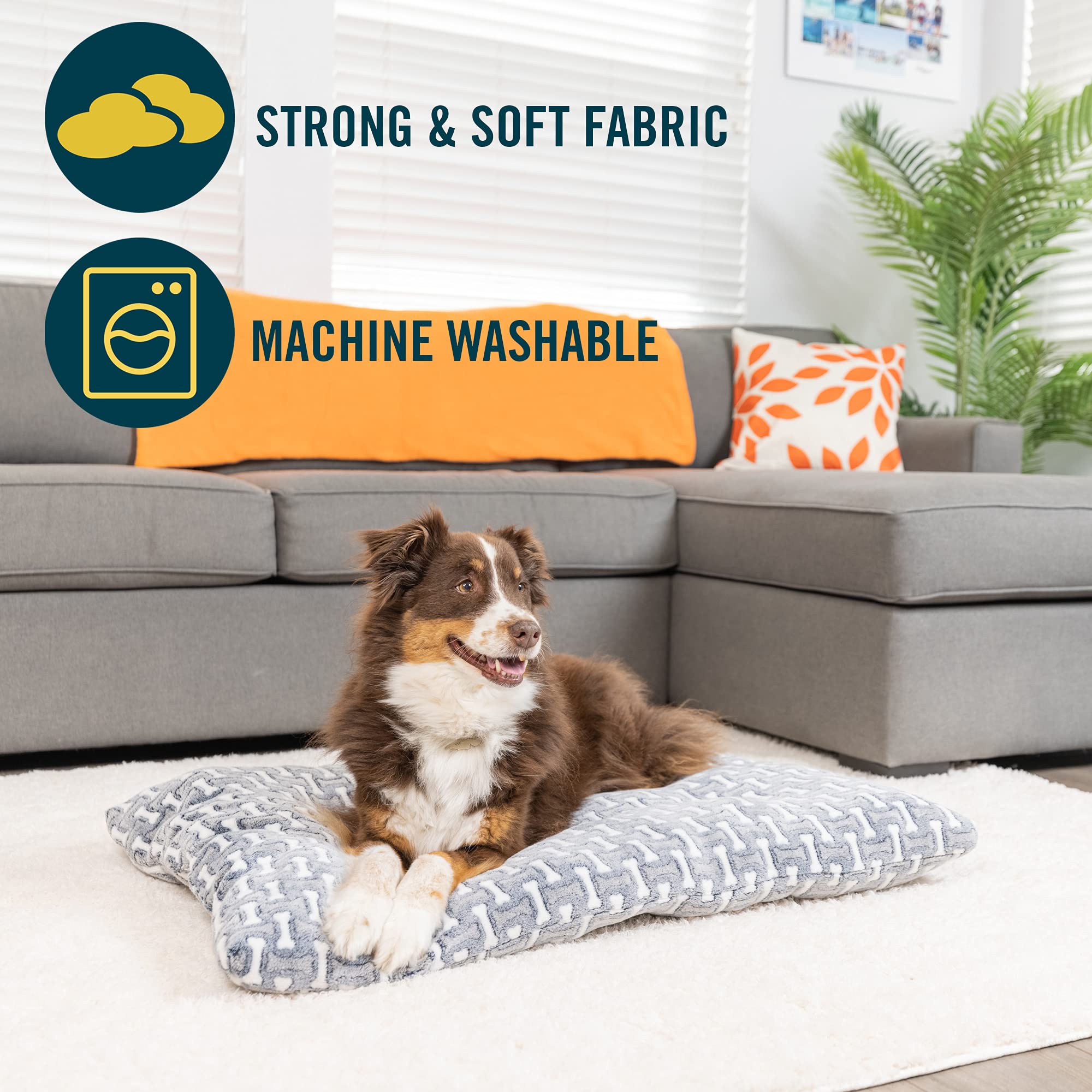 Premium Plush Washable Dog Bed Mat - 24