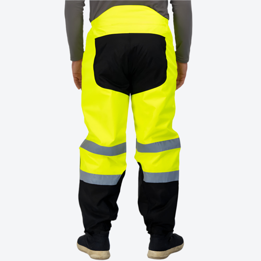 ANSI Certified Hi-Vis Heated Waterproof Pants for Outdoor Work & Winter Sports - Stay Warm & Visible in Cold Weather