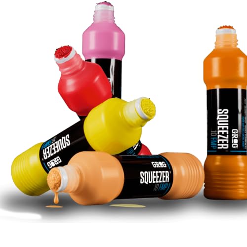 Grog Squeezer 10 FMP Paint - Neon Fuchsia Acrylic Paint for Artists | Perfect for Canvas Painting, DIY Crafts & Home Decor