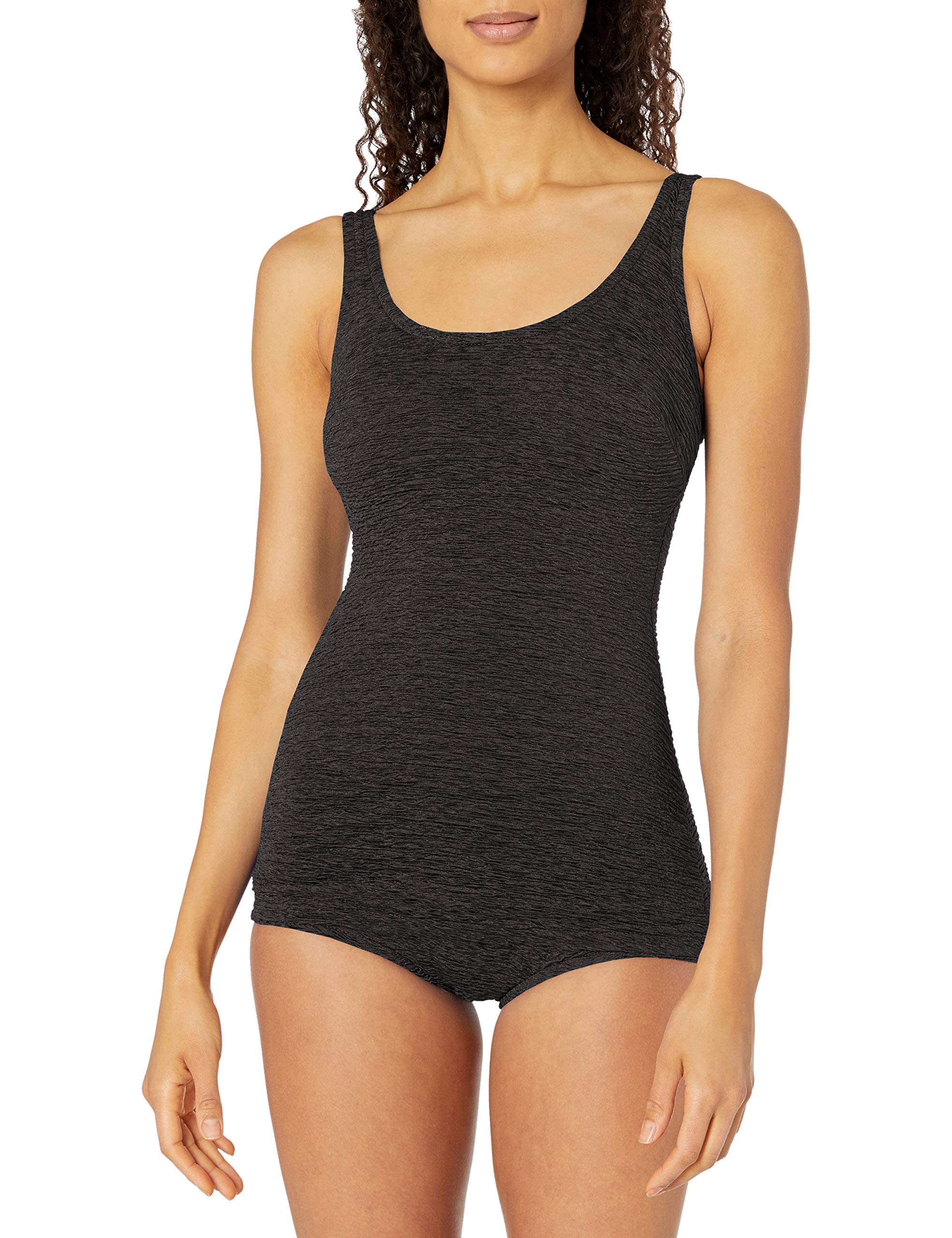Penbrooke Women's Krinkle Chlorine-Proof D-Cup One Piece Swimsuit - Perfect for Swimming, Beach Vacations & Pool Parties