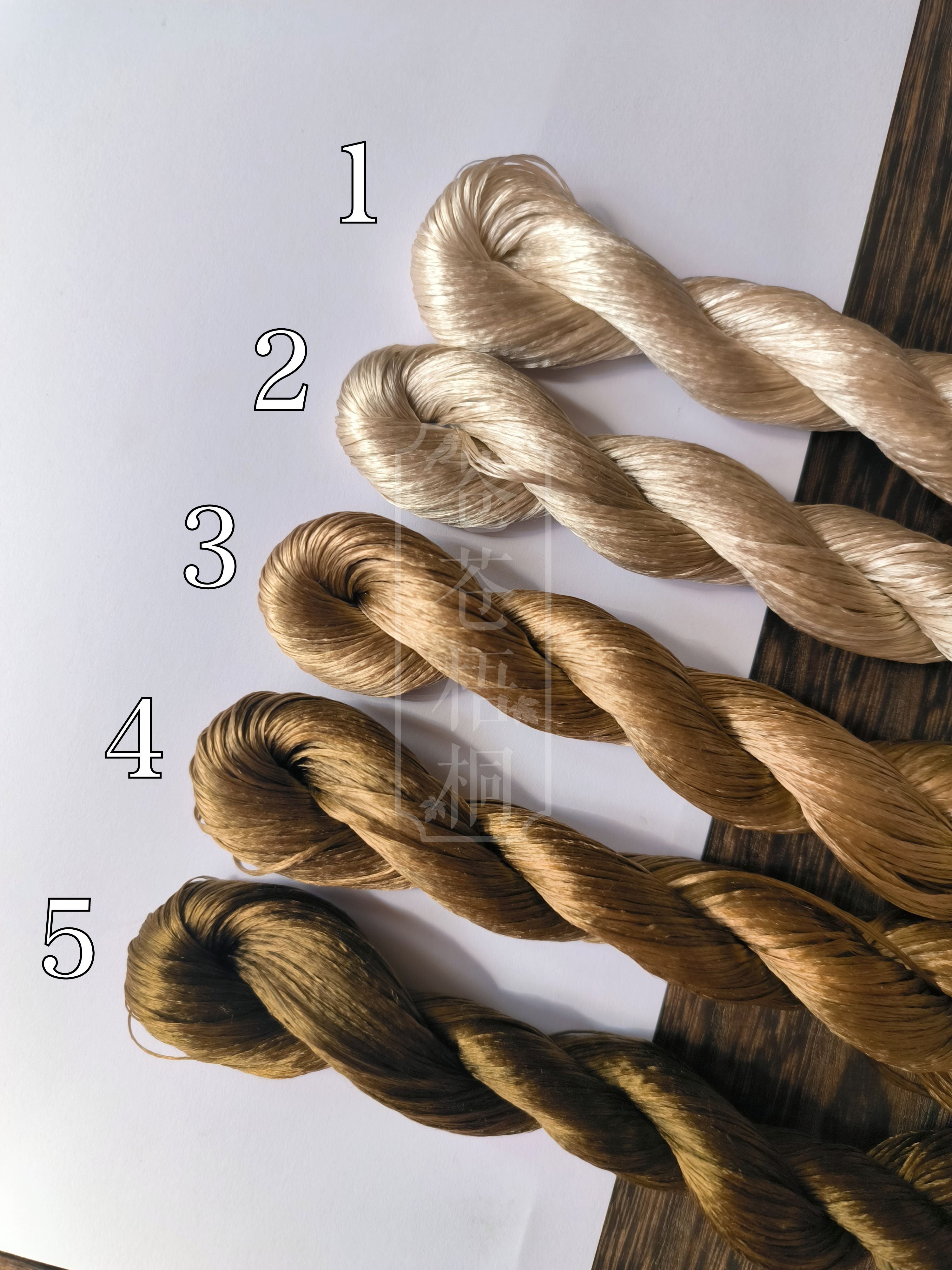 10g Suzhou Embroidery Thick Filament Slightly Twisted Mulberry Silk Thread - Premium Hand Embroidery Yarn for DIY Crafts, Sewing, and Traditional Chinese Embroidery Projects