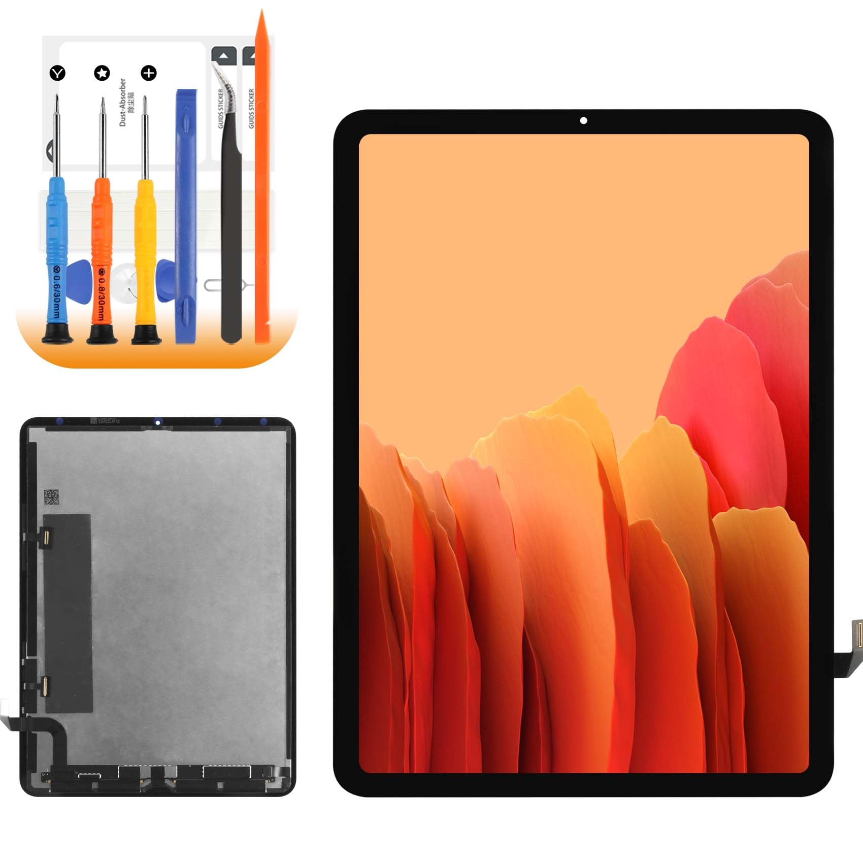 iPad Air 4 (2020) LCD Screen Replacement - A2324/A2072/A2325/A2316 Model - Full Touch Screen Digitizer Assembly with Screen Protector & Repair Tools - Perfect for DIY iPad Screen Repair at Home or Office