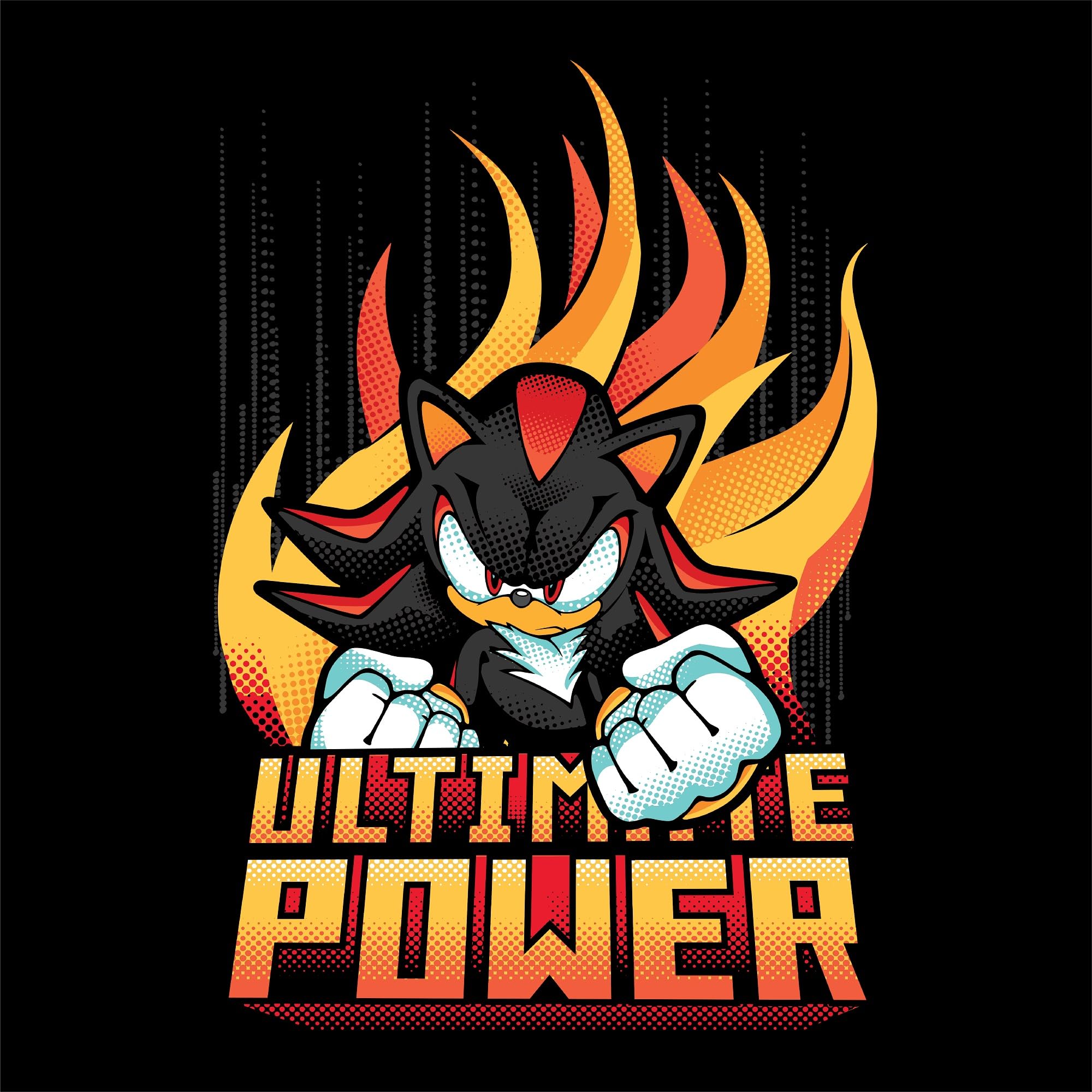 Sonic The Hedgehog Knuckles Unleash the Ultimate Power Youth Black Crewneck Sweatshirt | Official Licensed Apparel | Gaming & Casual Wear for Kids & Teens