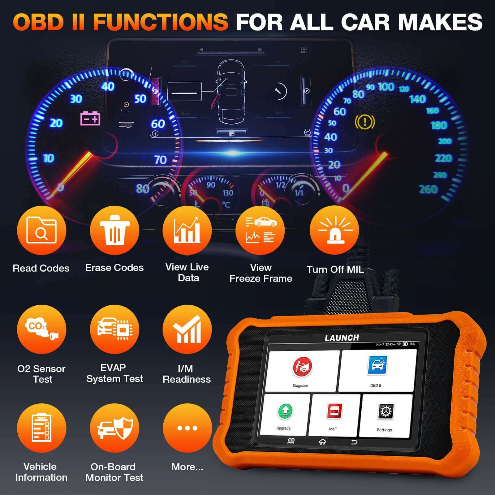 LAUNCH X431 Creader Elite 2.0 OBD2 Scanner for BMW - Professional Bi-Directional Diagnostic Tool with ABS, DPF, SRS Reset & Code Reader (Compatible with BMW, MINI, Rolls Royce) - Perfect for DIY Car Repairs & Professional Mechanics