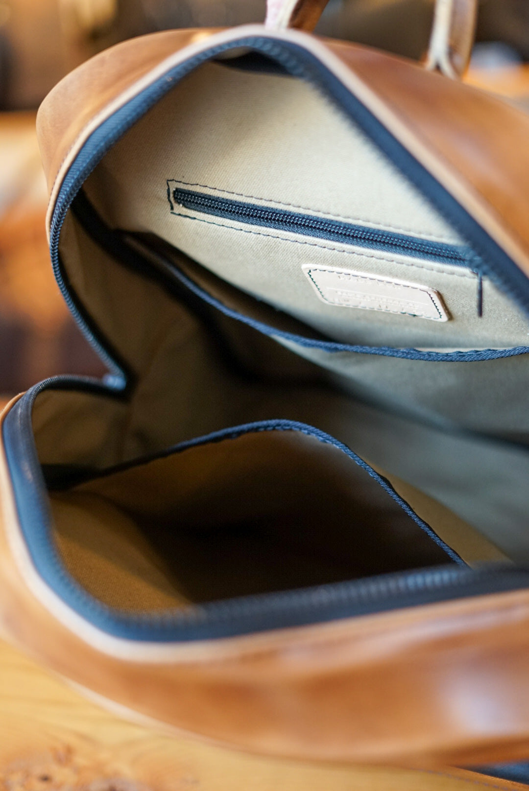 Premium Commuter Backpack for Men & Women - Two-Tone Design (Horween English Tan + Flat Black) - Durable Laptop Backpack for Work, Travel & College - Water-Resistant & Spacious