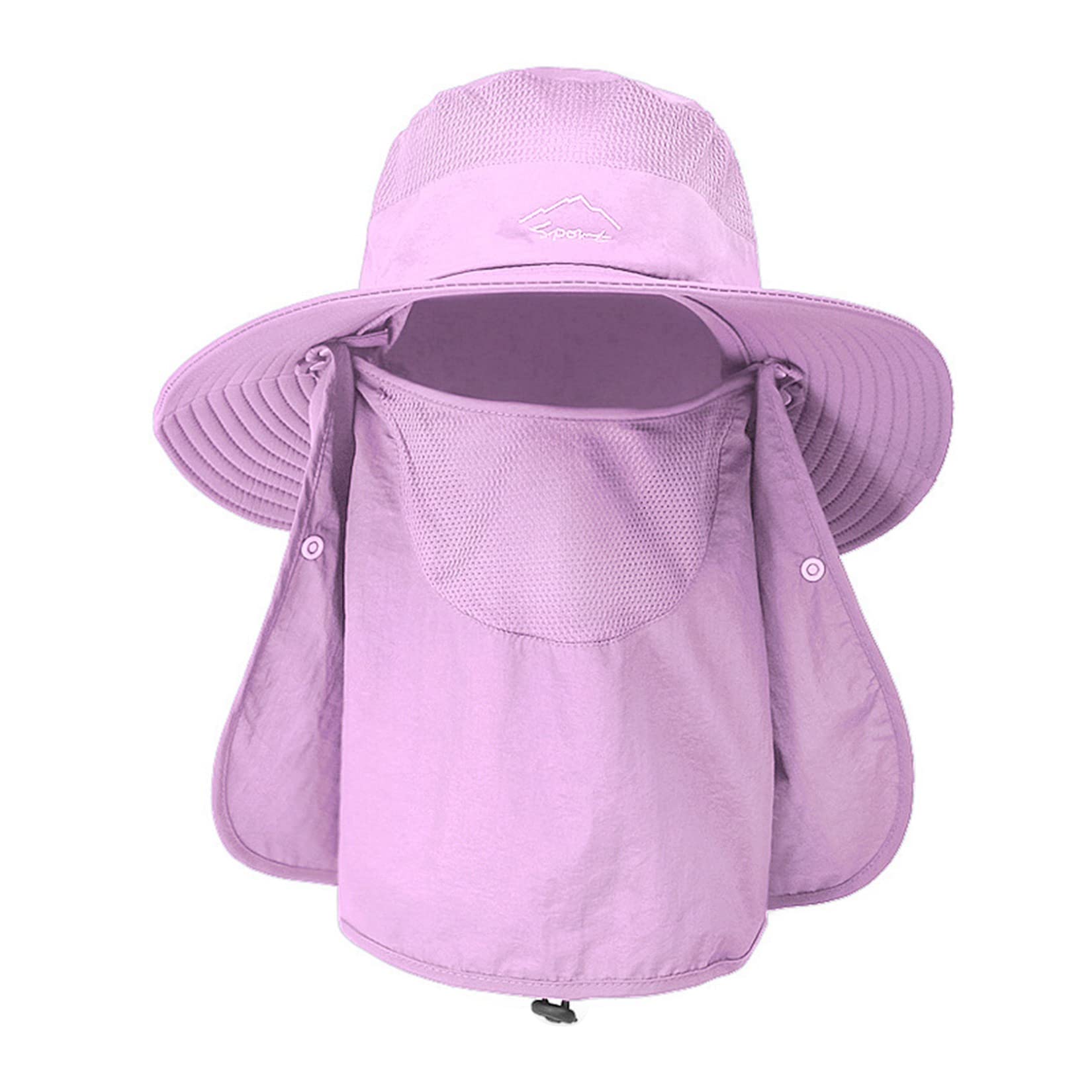 Outdoor Sun Hat with Face Covering - UPF 50+ UV Protection, Quick-Dry Breathable Fishing & Beach Hat for Summer - Perfect for Hiking, Fishing, Travel and Outdoor Activities