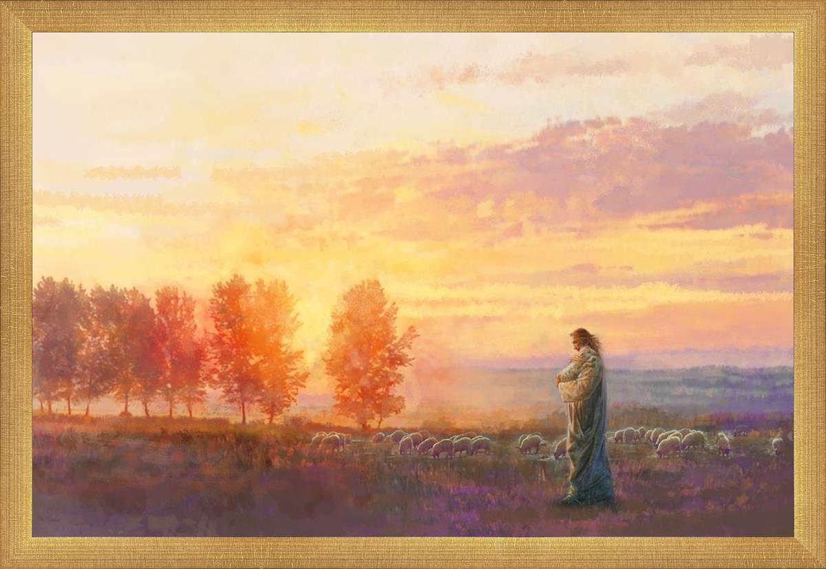 Eventide By Yongsung Kim - Premium Christian Wall Art for Home & Church Decor | Inspirational Bible Verse Canvas Painting | Perfect for Living Room, Bedroom & Worship Spaces