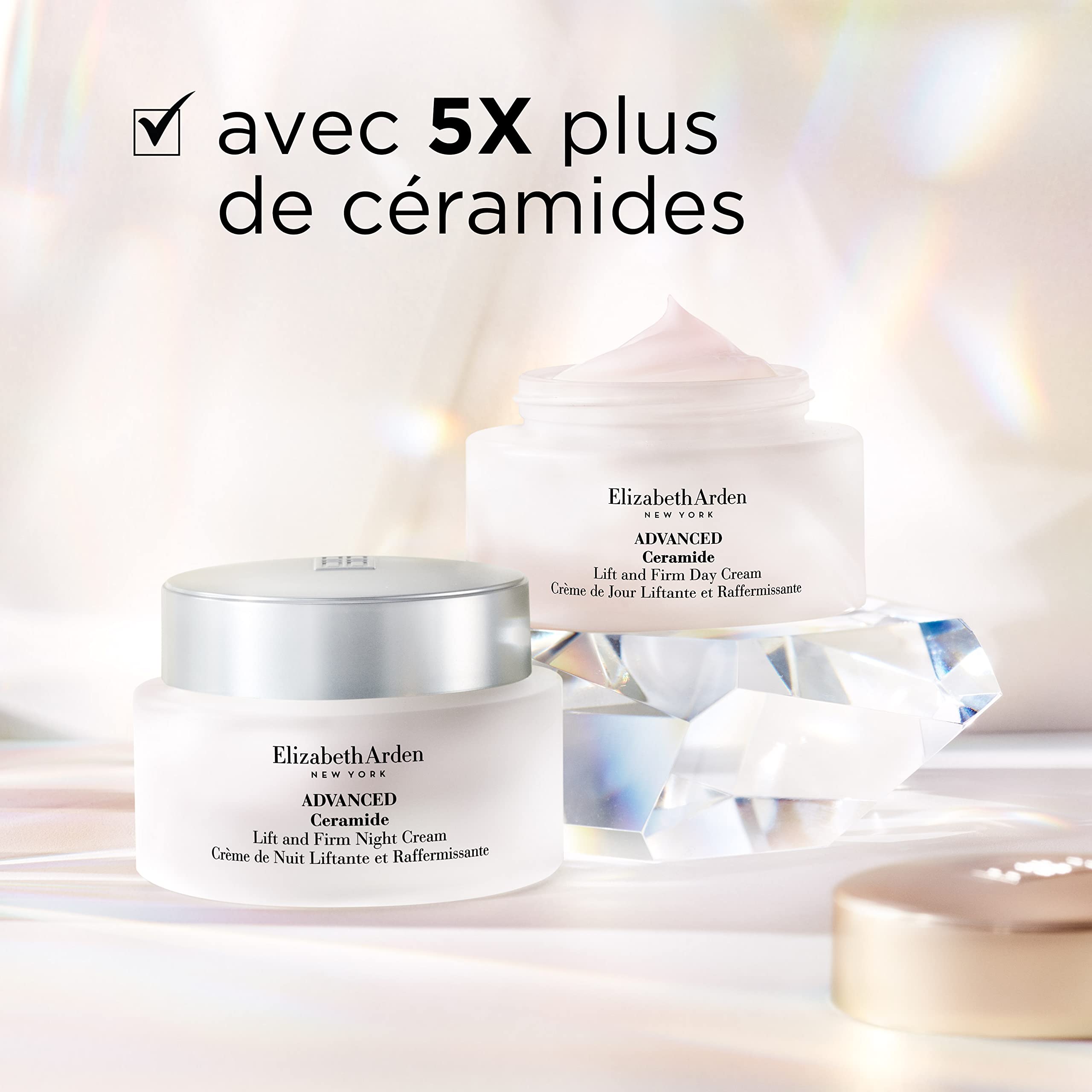 Elizabeth Arden Advanced Ceramide Daily Moisturizing Cream - Anti-Aging & Firming Face Lift Cream for Wrinkles - Hydrating Skincare Treatment - 100ml - Perfect for Daytime Use & Mature Skin Care Routine