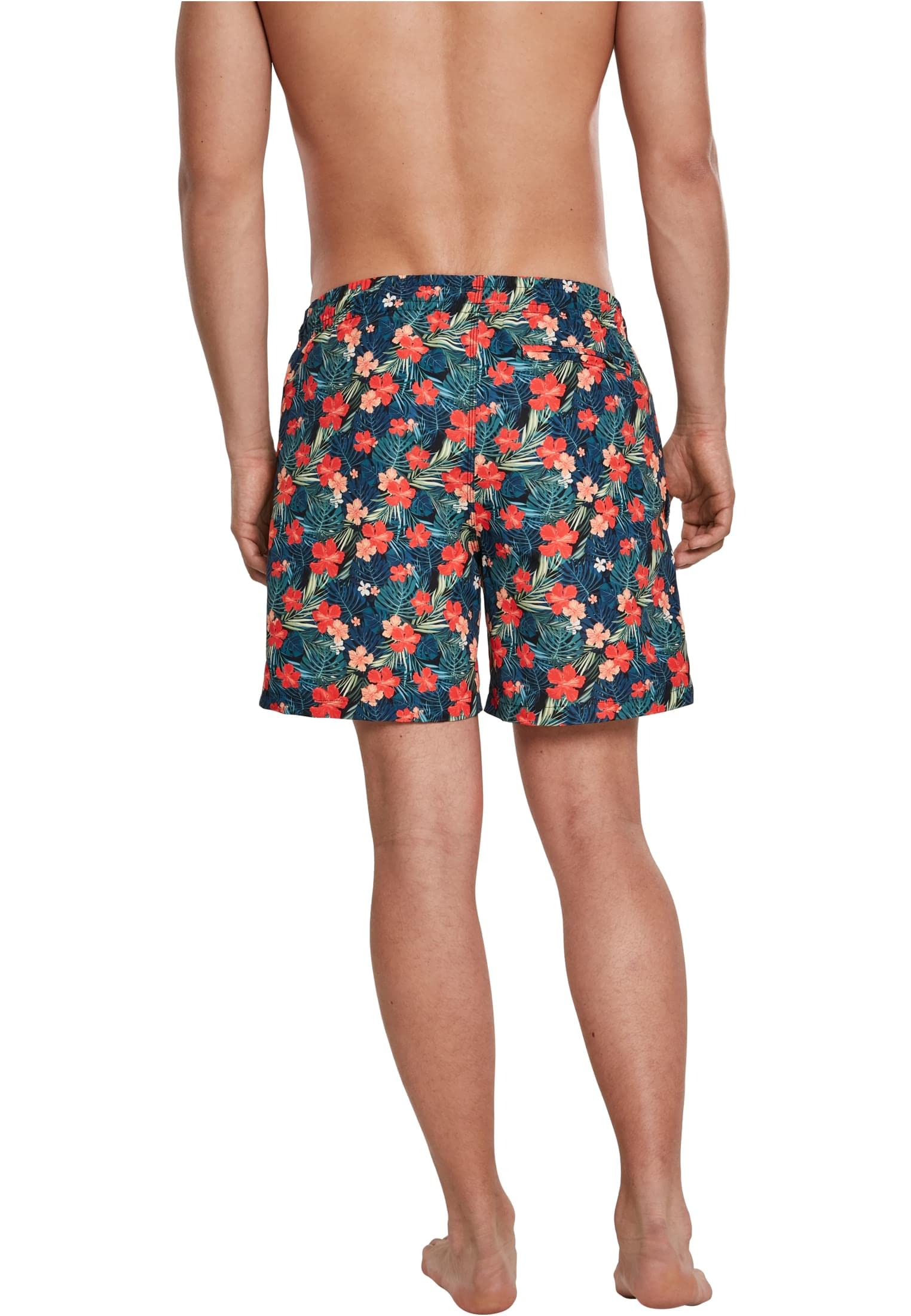 Men's Tropical Pattern Swim Shorts - Quick Dry, Comfortable Beach Swimwear for Summer Vacation & Pool Party - XXL