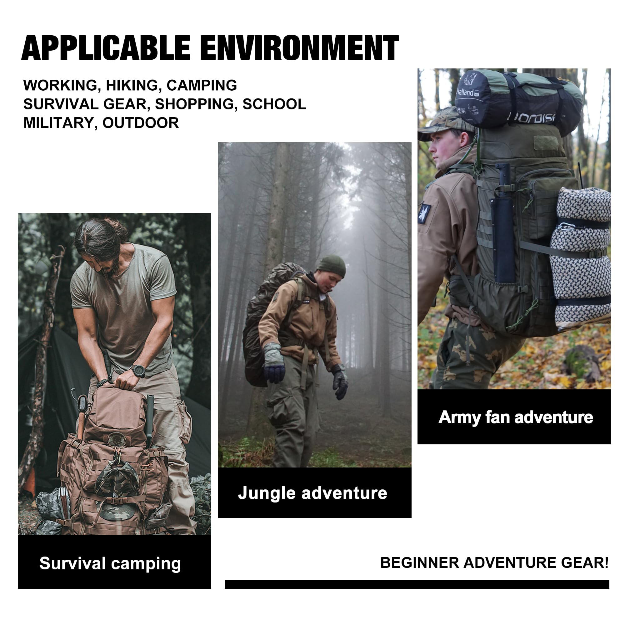 Mardingtop 70L Internal Frame Backpack - Waterproof Hiking Backpack for Men & Women, Lightweight Camping Backpack with Rain Cover - Perfect for Outdoor Adventures, Hunting, Trekking & Travel