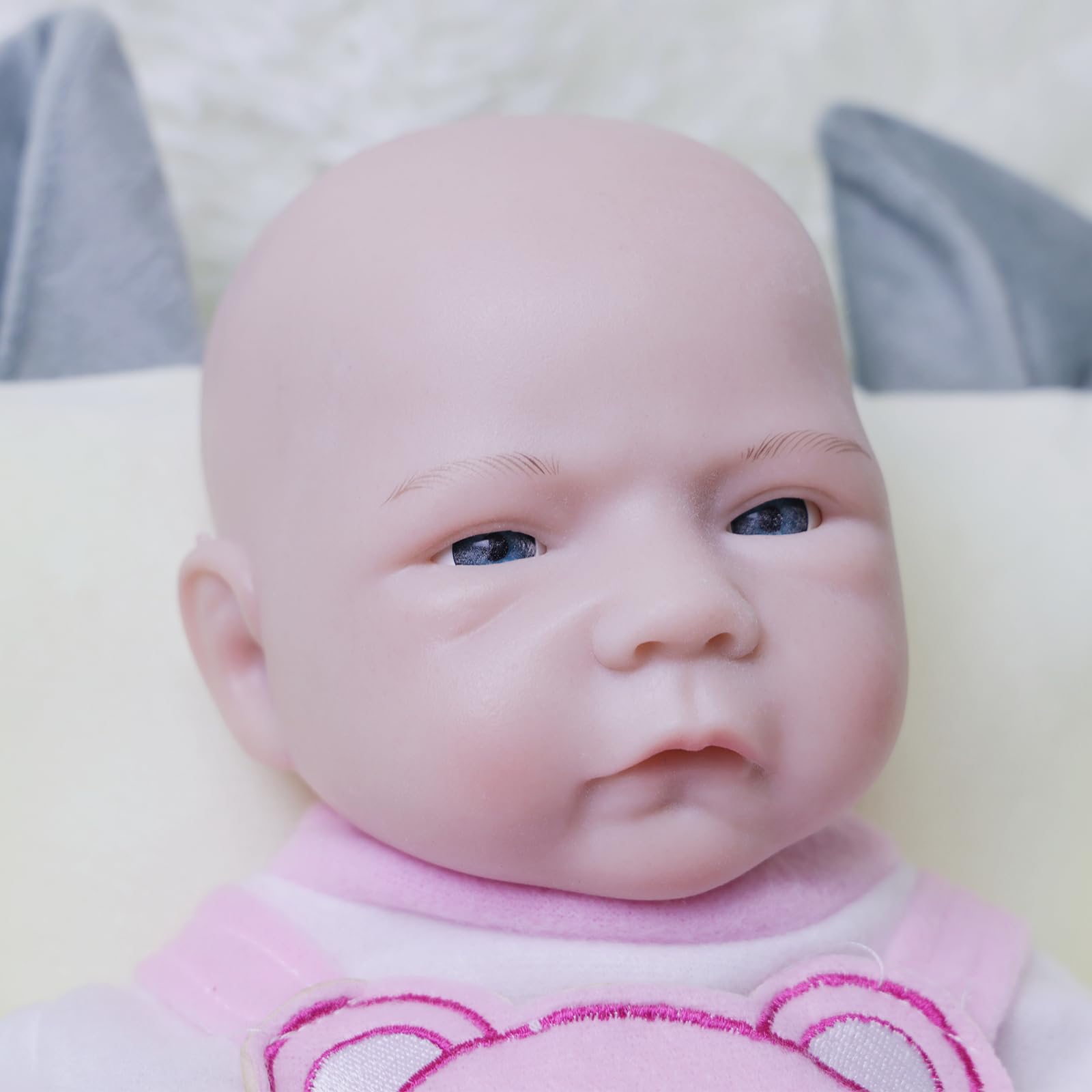 18 Inch Realistic Reborn Baby Doll - Platinum Silicone Full Body, Open Eyes, Perfect Christmas & Birthday Gift for Girls Age 3+ | Lifelike Playtime Companion, Nursery Decoration, Photography Prop