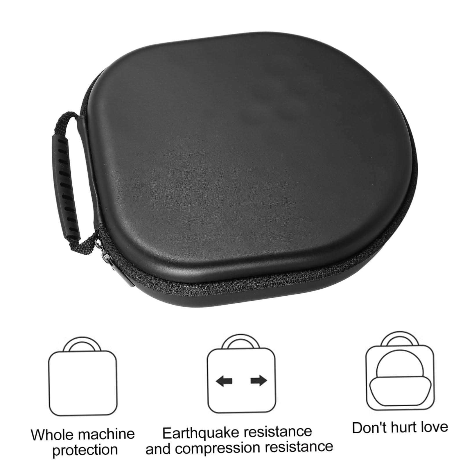 Jojofuny 4-Pack Headphone Case Travel Organizer - Durable Tarpaulin Carrying Bag for Earphones & Headsets - Perfect for Travel, Commuting, and Daily Storage
