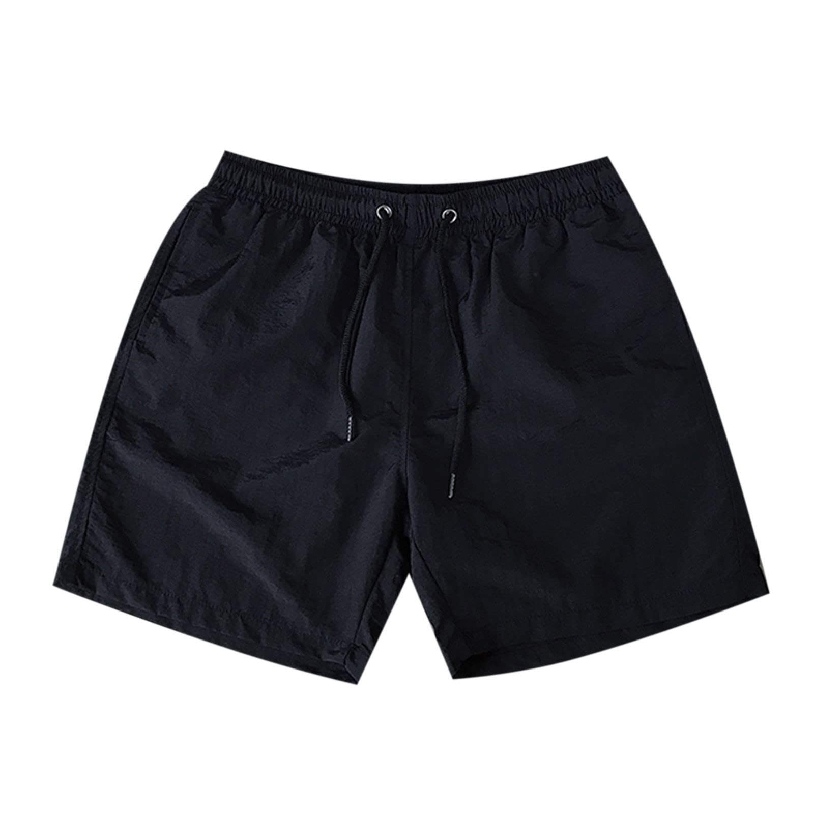 Men's Casual Drawstring Pocket Solid Color Beach Shorts - Comfortable Board Shorts for Swimming, Surfing & Summer Activities | 2024 Best Men's Shorts