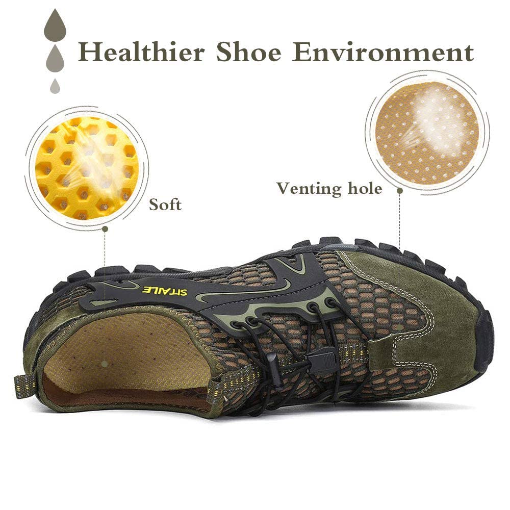 **Men's & Women's Quick-Dry Hiking Water Shoes - Barefoot Aqua Swim Shoes for Pool, Beach, Fishing & River Hiking - Lightweight Sandals for Outdoor Adventures & Water Sports**