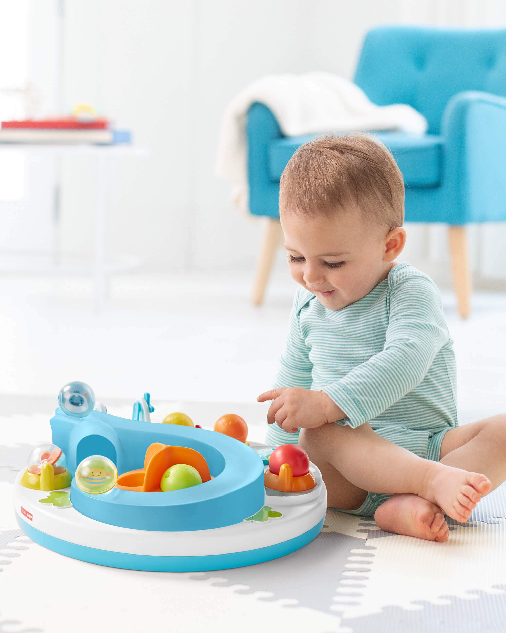 Skip Hop Explore & More Let's Roll Activity Table - Interactive Baby Play Table with Sensory Toys for Toddlers 6-18 Months - Perfect for Crawling, Standing & Early Learning Playtime