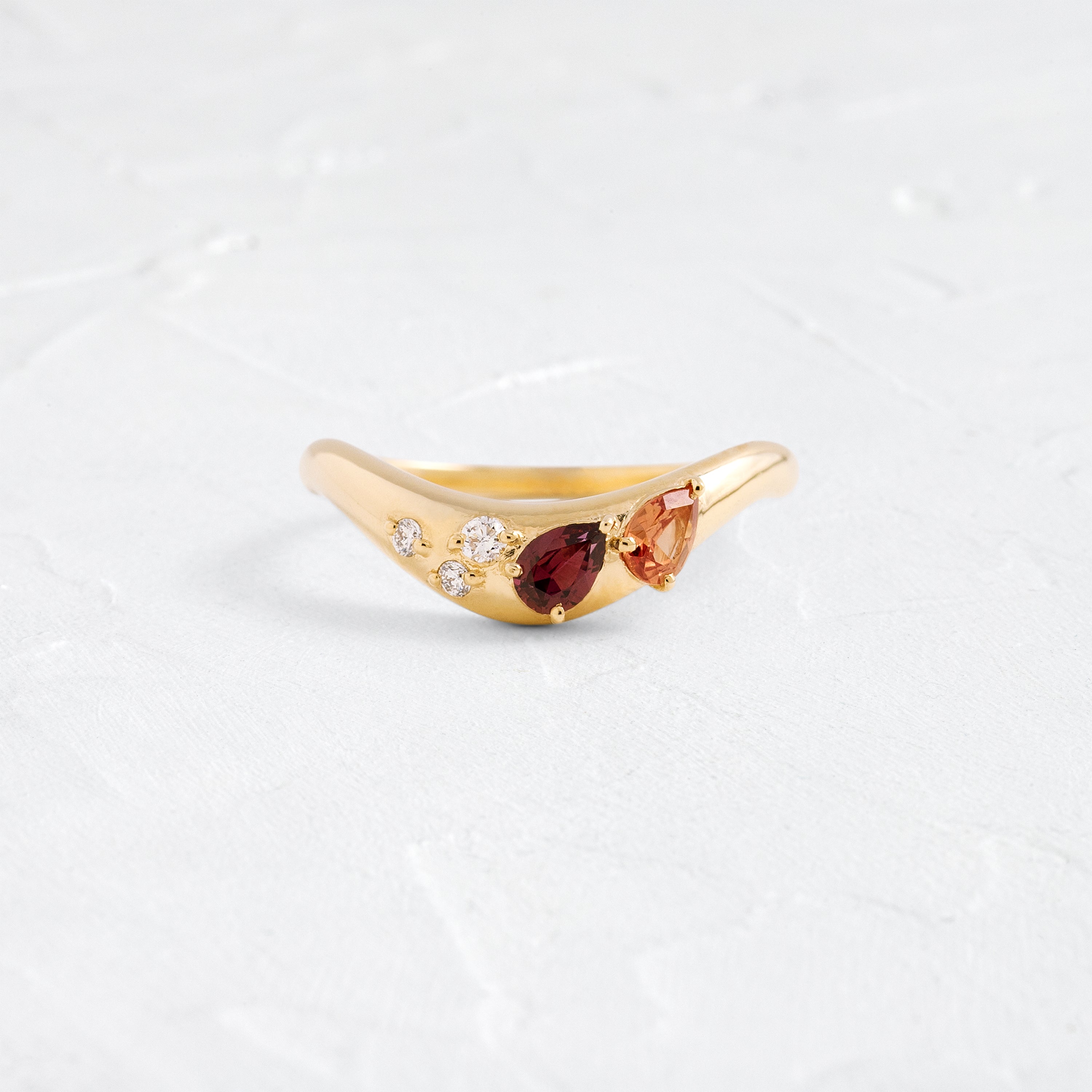 Amplify Double Pear Band - Elegant Autumn Jewelry for Women | Perfect for Fall Weddings, Parties & Everyday Wear