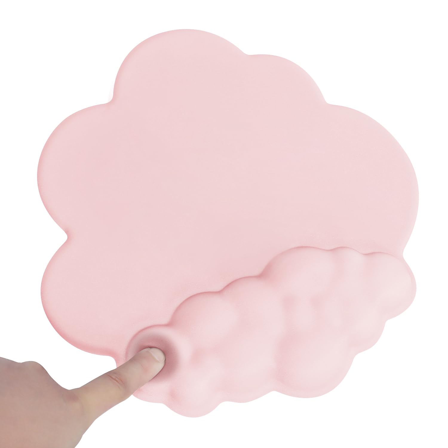 Ergonomic Cloud-Shaped Gaming Mouse Wrist Rest with Non-Slip Base - Pain Relief Wrist Support for PC, Computer, Office & Travel - Portable, Comfortable & Easy to Clean (Pink) - Perfect for Long Gaming Sessions, Office Work & Home Use