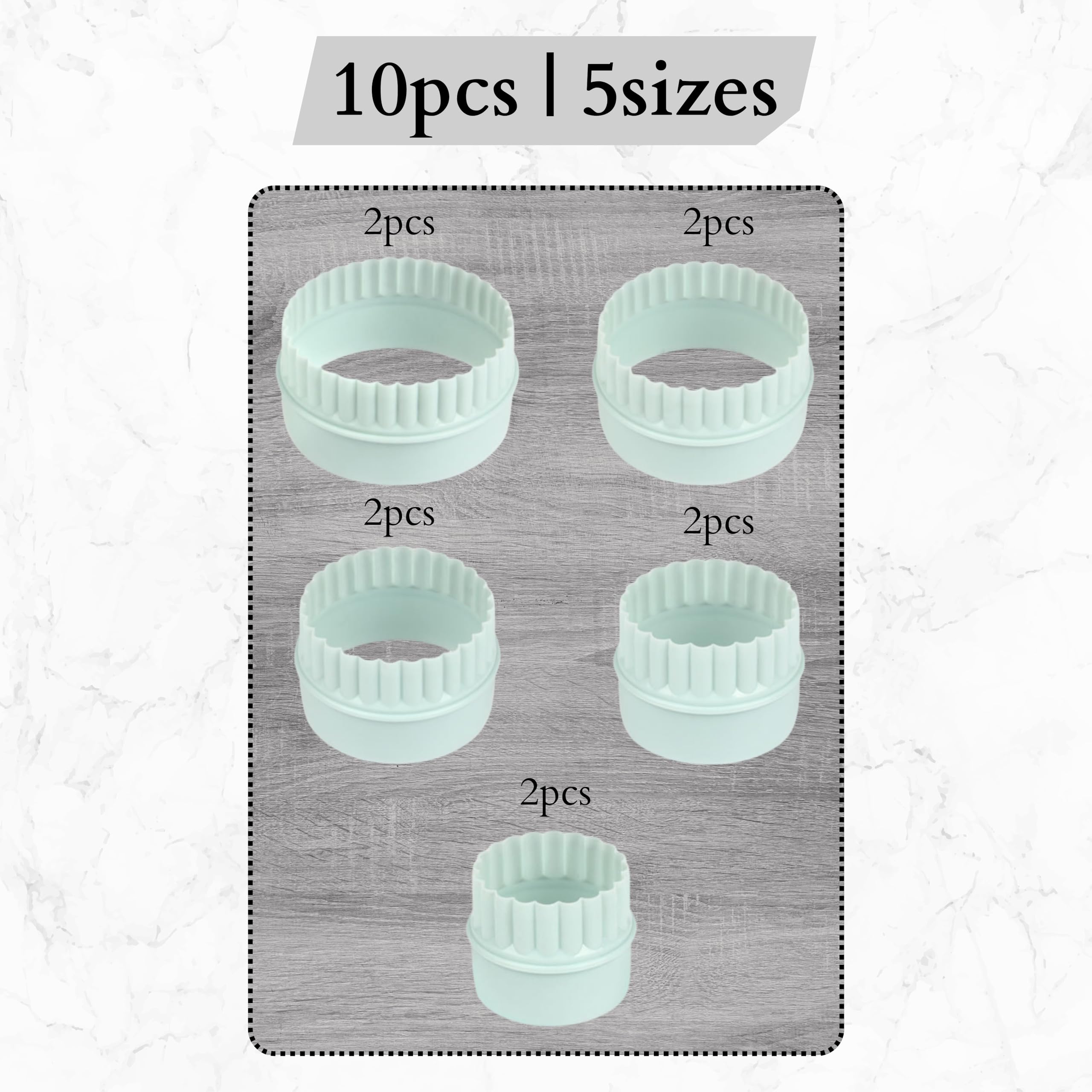 10-Piece Plastic Pyrex Bowl Display Stands for Cinderella Bowls | Stackable Cabinet Organizer | Kitchen Storage Solution for Countertop & Pantry Organization