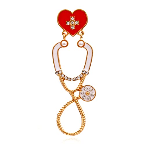 Stethoscope enamel pin