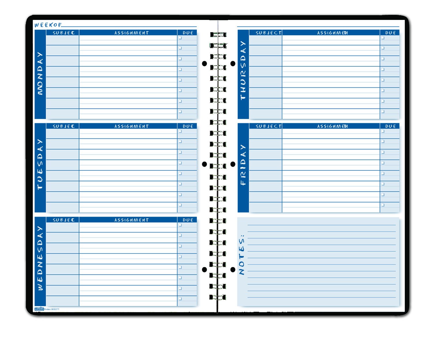 Assignment Planner Book - Academic Organizer for Students | Perfect for Homework, Study Schedules & School Projects