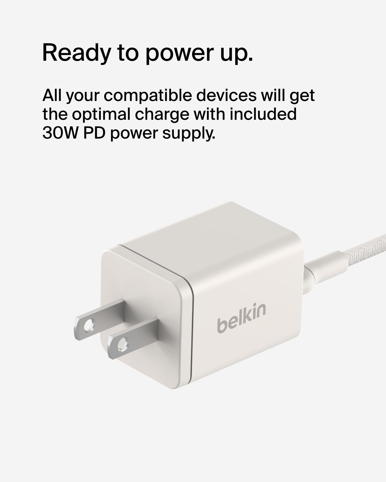 Belkin 2-in-1 MagSafe Wireless Charging Dock 15W Fast Charger for iPhone 16/15/14/13 Series & AirPods | Dual Charging Station with Power Adapter | Perfect for Bedside, Office & Travel (Sand Color)