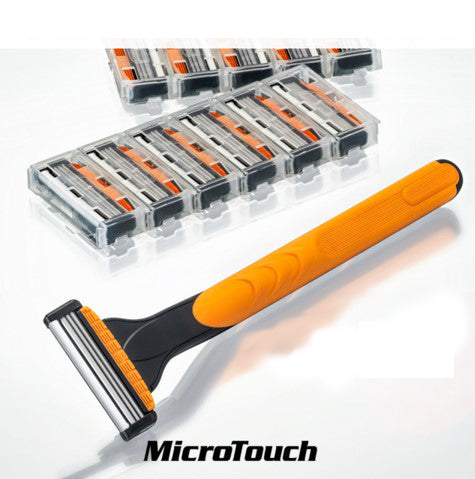 MicroTouch Tough Blade - Premium Stainless Steel Razor Blades for Men & Women | Ultra Sharp & Durable for Smooth Shaving | Perfect for Travel, Gym & Everyday Use