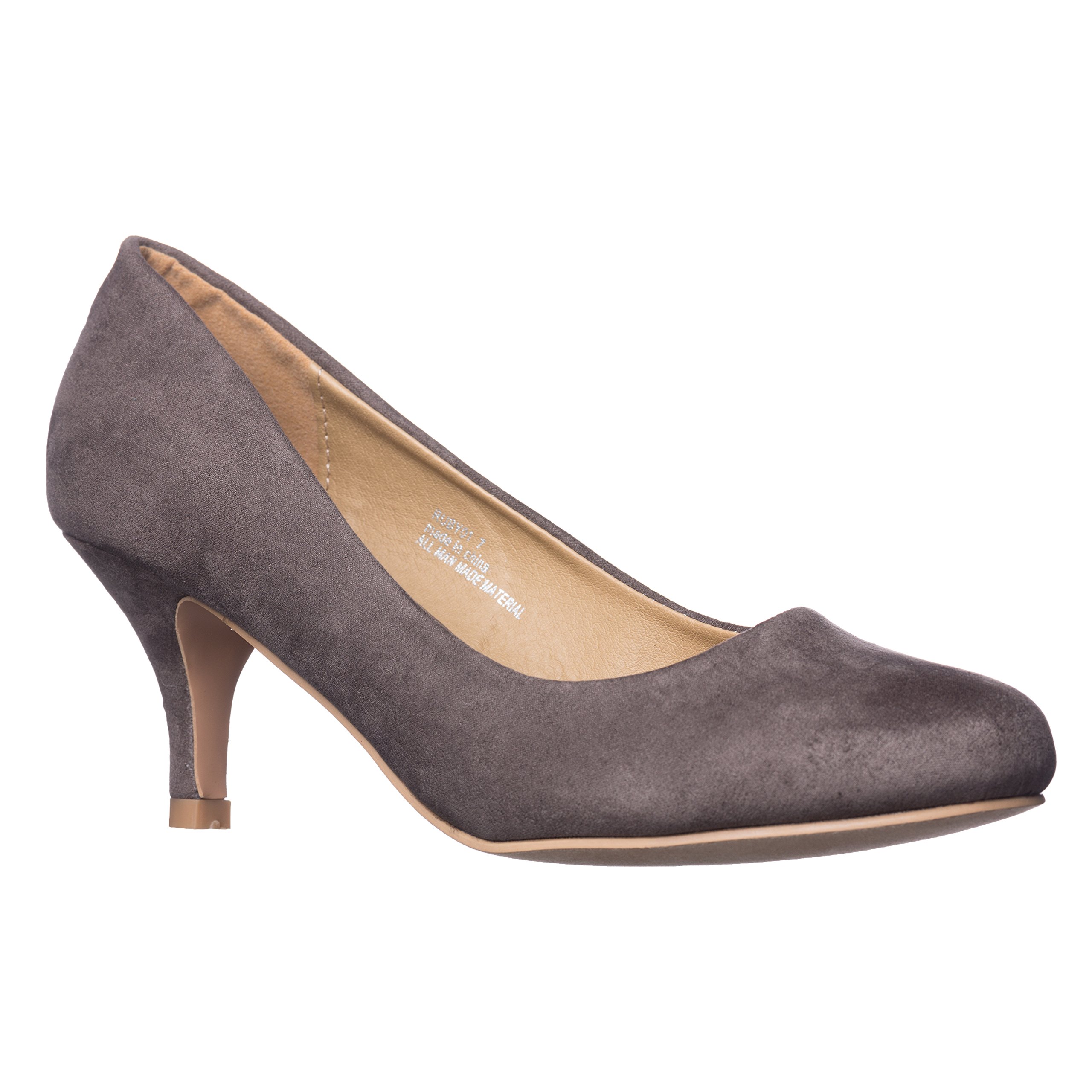 Riverberry Women's Ruby Round Toe Kitten Heels - Low Height Dress Pumps for Work, Office & Special Occasions | Comfortable & Stylish Women's Shoes