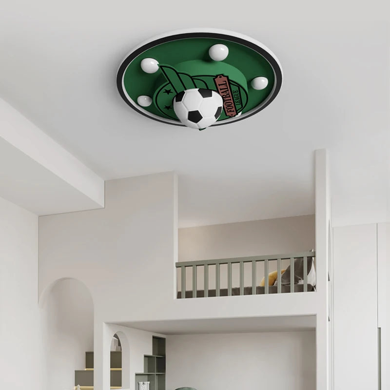 NFL Kids Room Ceiling Light - Football Themed LED Night Light for Boys Bedroom - Perfect for Game Day Decor & Sports Fan Gifts