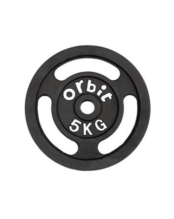 Orbit Standard 50kg Olympic Barbell Set with Curl Bar - Weight Lifting Equipment for Home Gym & Strength Training