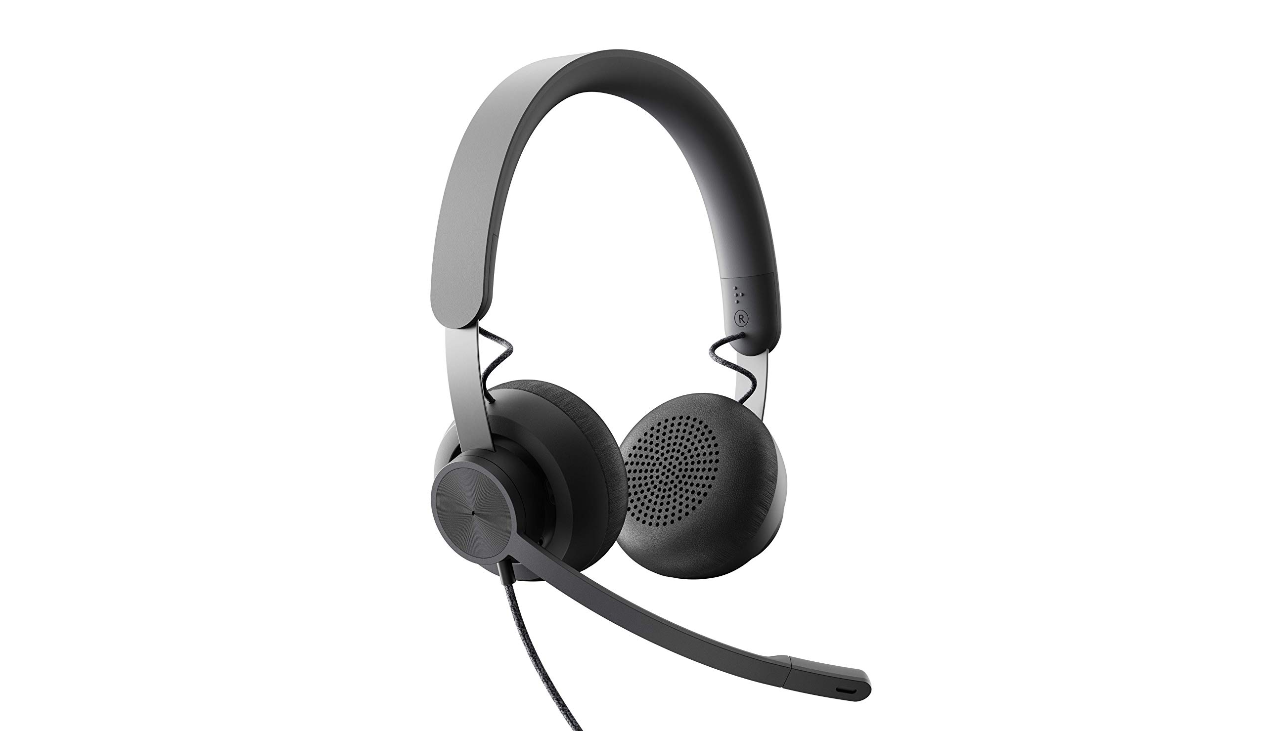 Logitech Zone Wired Noise Canceling Headset with USB-C & USB-A Adapter - Graphite Black | Professional Office Headphones for Video Calls, Remote Work & Gaming