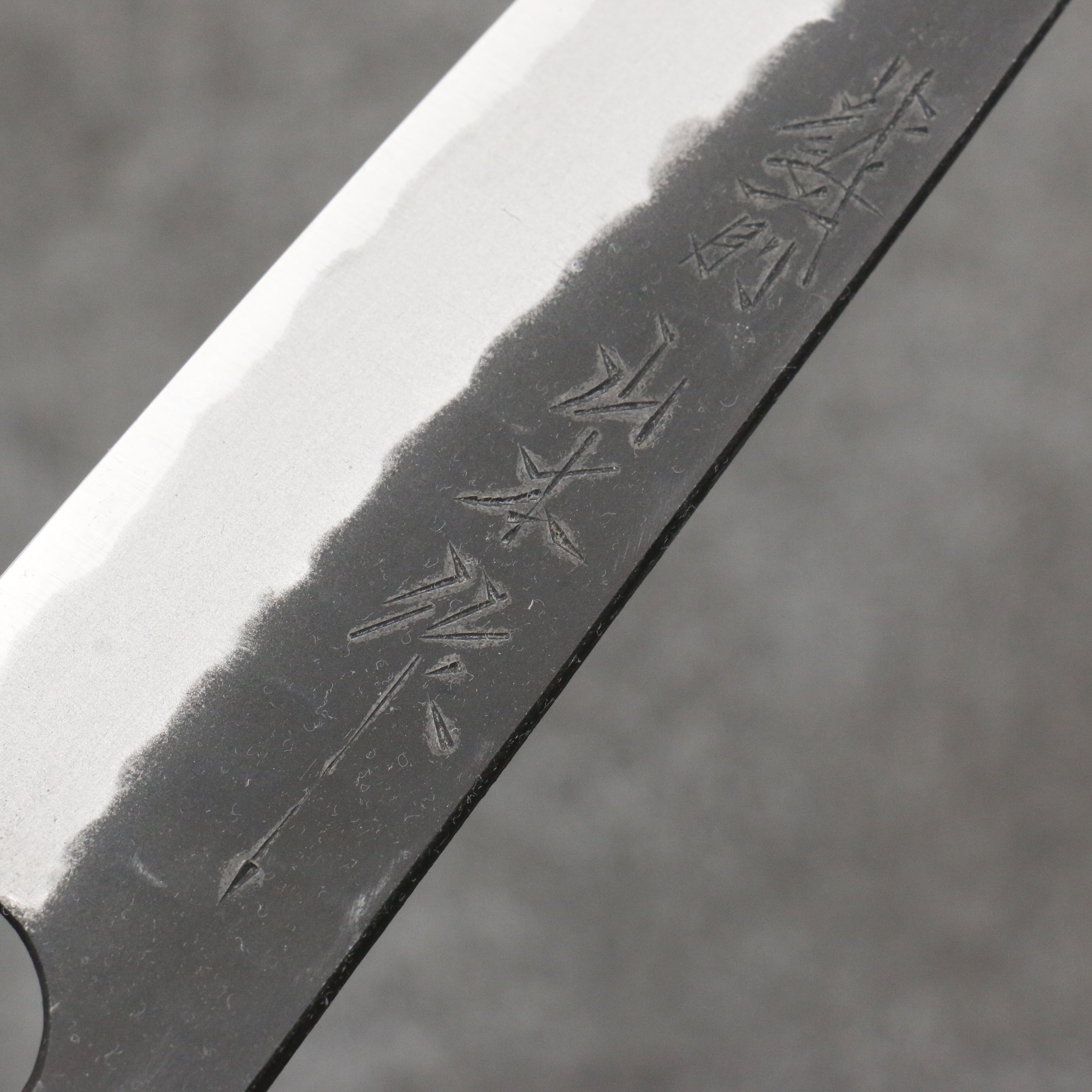 Nao Yamamoto Blue Steel Kurouchi Petty Utility Knife 135mm - Shitan Handle with Red Pakka Wood Ferrule - Perfect for Slicing, Peeling & Precision Kitchen Tasks
