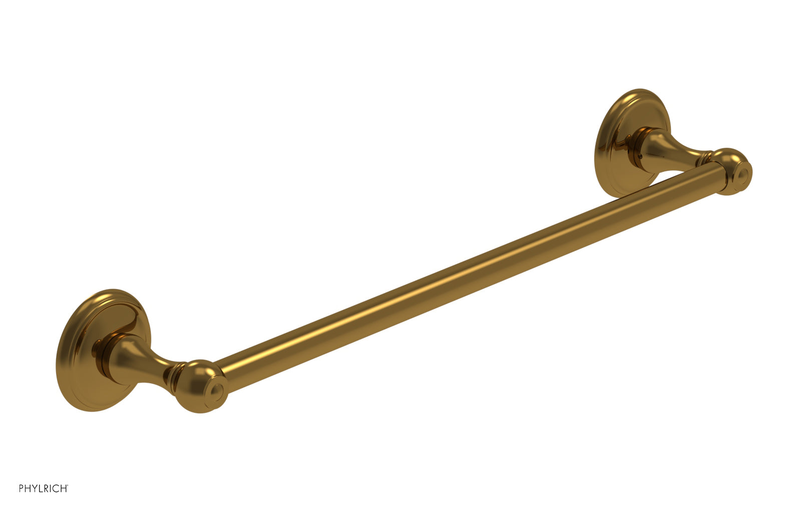 3RING 18-Inch Brushed Nickel Towel Bar - Modern Bathroom Towel Rack for Kitchen, Bathroom & Laundry Room - Durable & Rust-Resistant