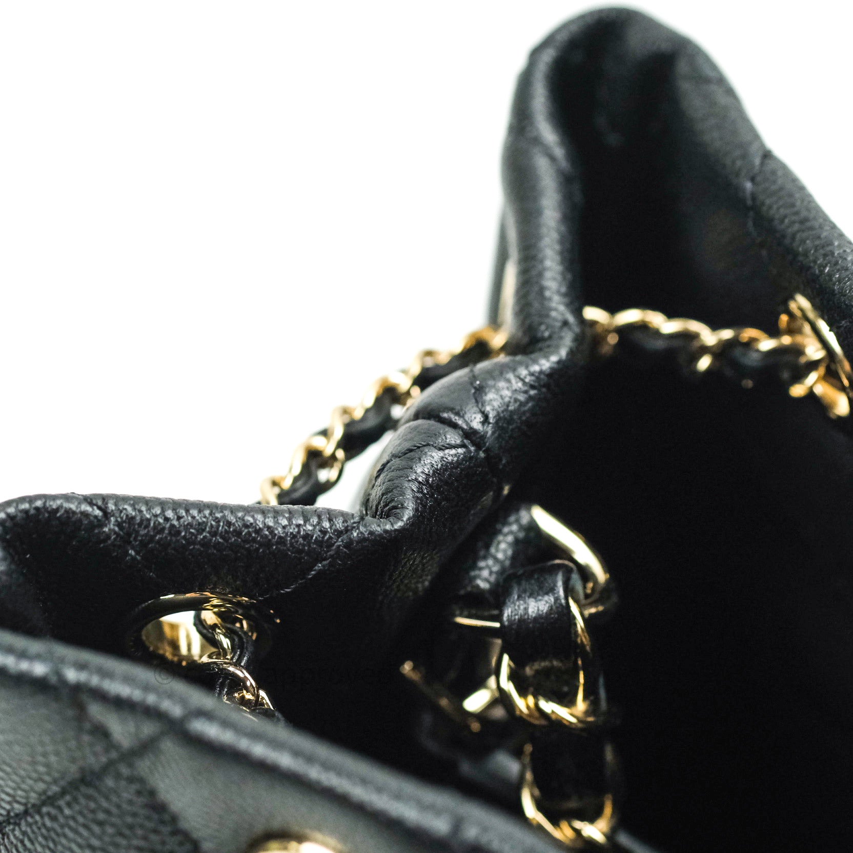 Chanel Caviar Quilted Rolled Up Bucket Drawstring Bag Black Gold Hardware - Luxury Designer Handbag for Women, Perfect for Parties, Travel & Everyday Use
