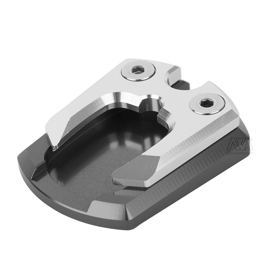 Titanium Motorcycle Kickstand Pad for Yamaha XMAX 125 250 300 - Heavy Duty Foot Side Stand Accessory for Enhanced Stability on Pavement & Grass (Perfect for Parking & Outdoor Riding)