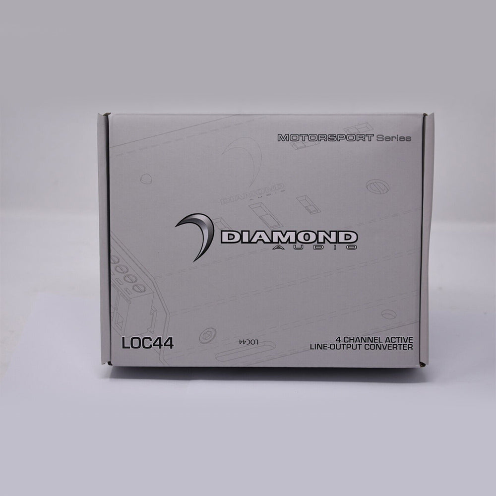 Diamond Audio LOC44 4 Channel (4 IN / 4 OUT) Line Output Converter for Car Audio System - High-Quality Sound Converter for Amplifiers and Subwoofers