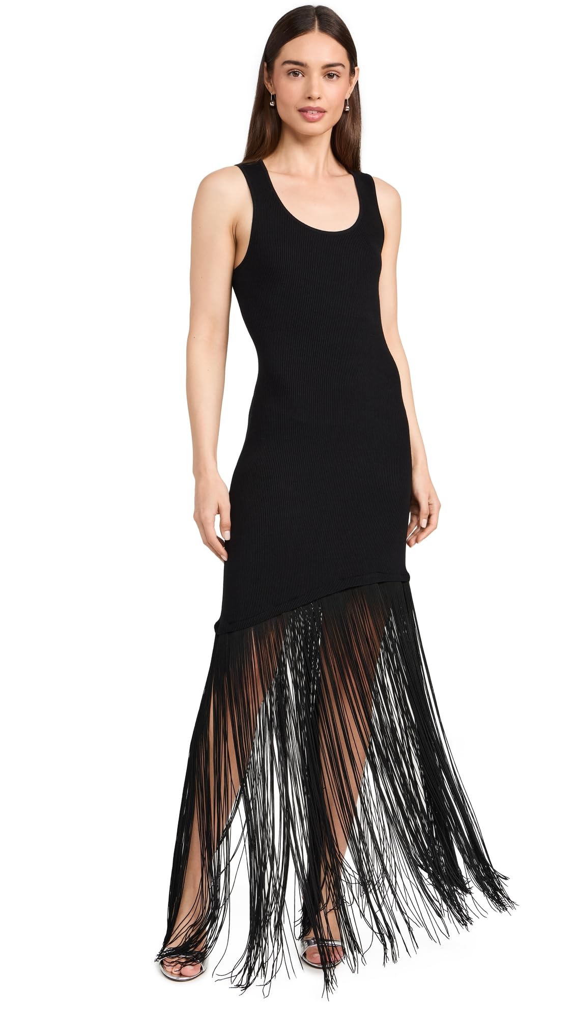 Stylish Women's Fringe Hem Tank Dress - Summer Boho Chic Sleeveless Flowy Dress for Beach, Party & Casual Wear