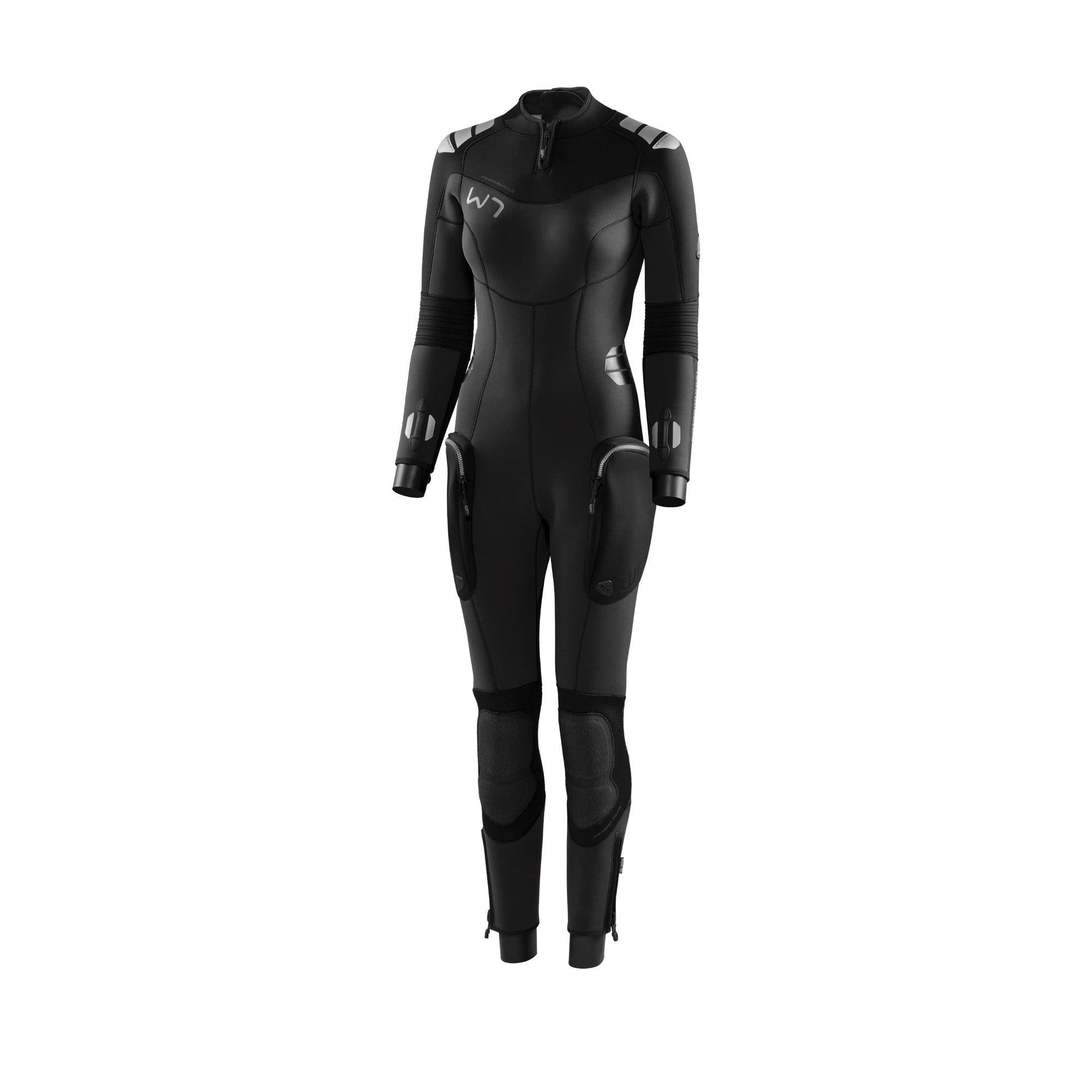 Waterproof W7 5mm Women's Wetsuit for Surfing, Diving & Swimming - Full Body Neoprene Suit for Cold Water Sports