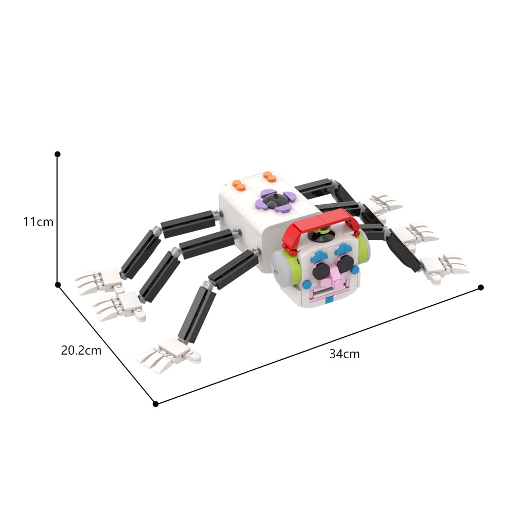 Five Nights at Freddy's DJ Music Man Building Blocks Set - 492PCS Horror Security Breach Monster Robot Action Figure Model Toy for Kids & Adults | FNAF Fan Collectible Gift for Boys Girls Age 8+ | Birthday Present for Gamers & Horror Enthusiasts