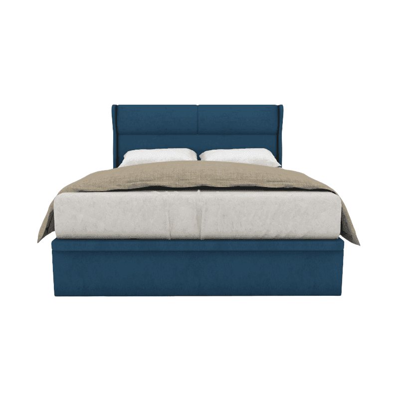 Joshua Fabric Storage Bed - Queen Size Upholstered Platform Bed with Underbed Storage Drawers | Perfect for Small Bedrooms, Guest Rooms & Dorm Rooms | Space-Saving Bed Frame with Hidden Storage Compartments