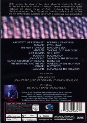 Live Architecture & Morality - PAL Region 2 DVD - European Import - Perfect for Movie Collectors and Architecture Enthusiasts