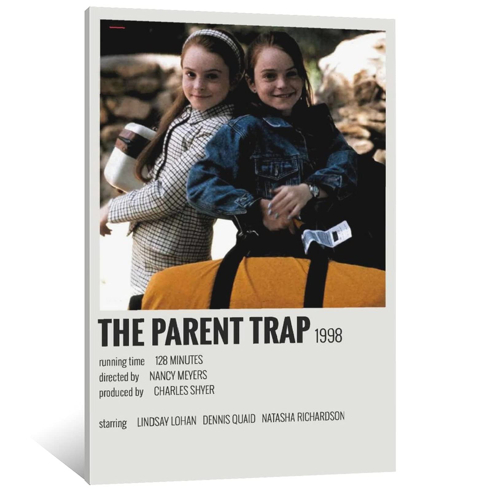 Vintage 90s The Parent Trap Movie Poster Canvas Wall Art - 24x36 Inch (60x90cm) Retro Home Decor for Living Room, Bedroom & Office - Perfect for Movie Lovers & Vintage Aesthetic Room Design
