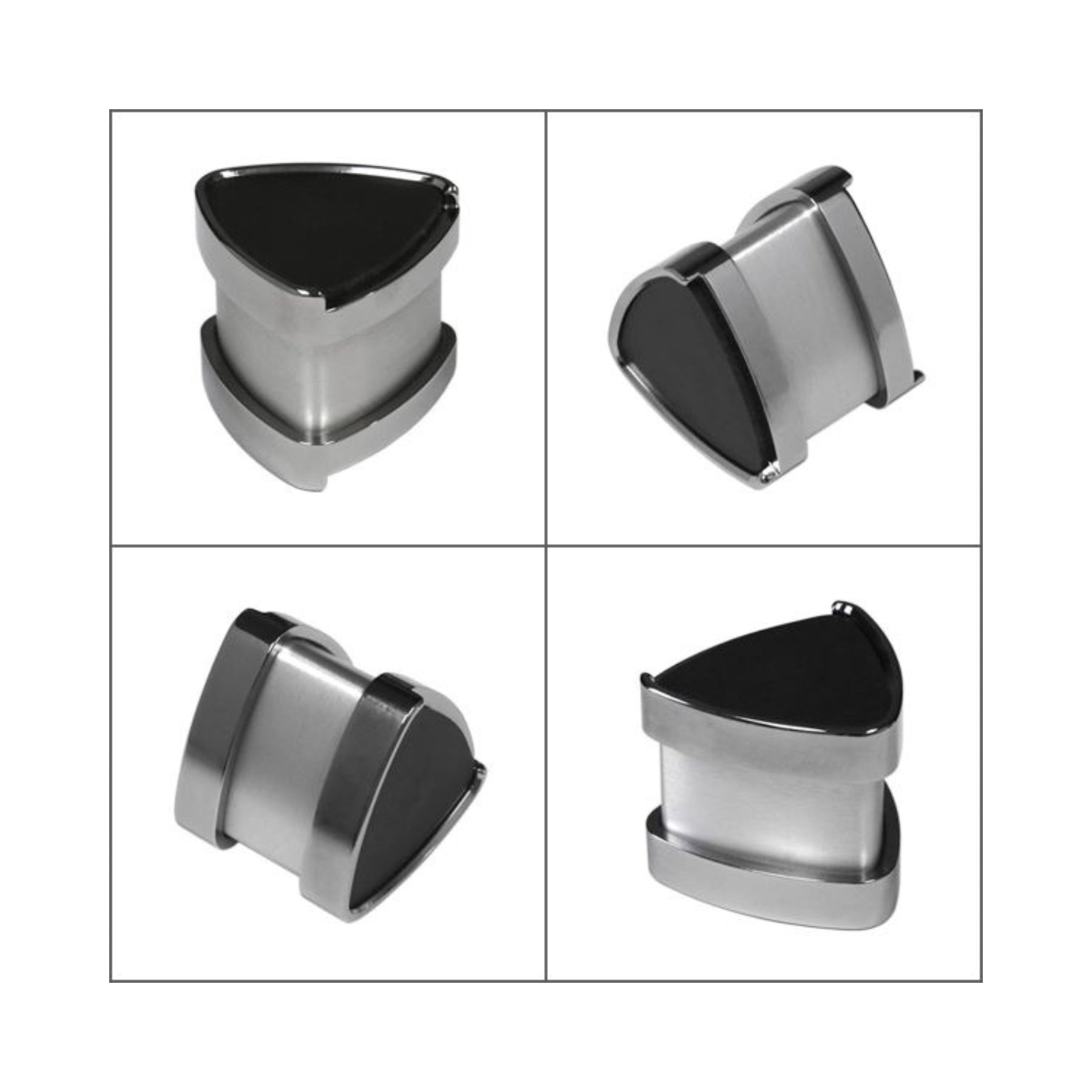 MOON Bridge (Silver) - Set of 4 Extension Pad Feet for Furniture Leveling & Protection | Perfect for Sofas, Beds, Tables & Chairs | Call 877-744-1179 for Open Box Discount