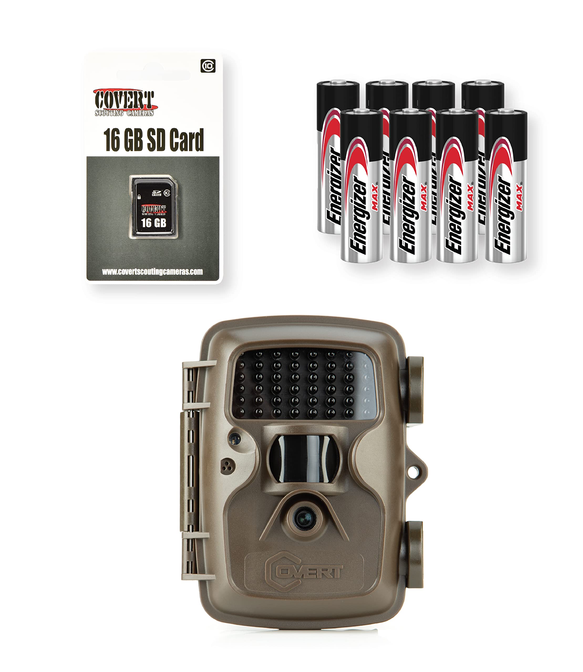 COVERT SCOUTING CAMERAS MP30 Combo Pack with Batteries & SD Card (CC0050) - Wildlife Monitoring, Hunting, and Security Surveillance Camera for Outdoor Use