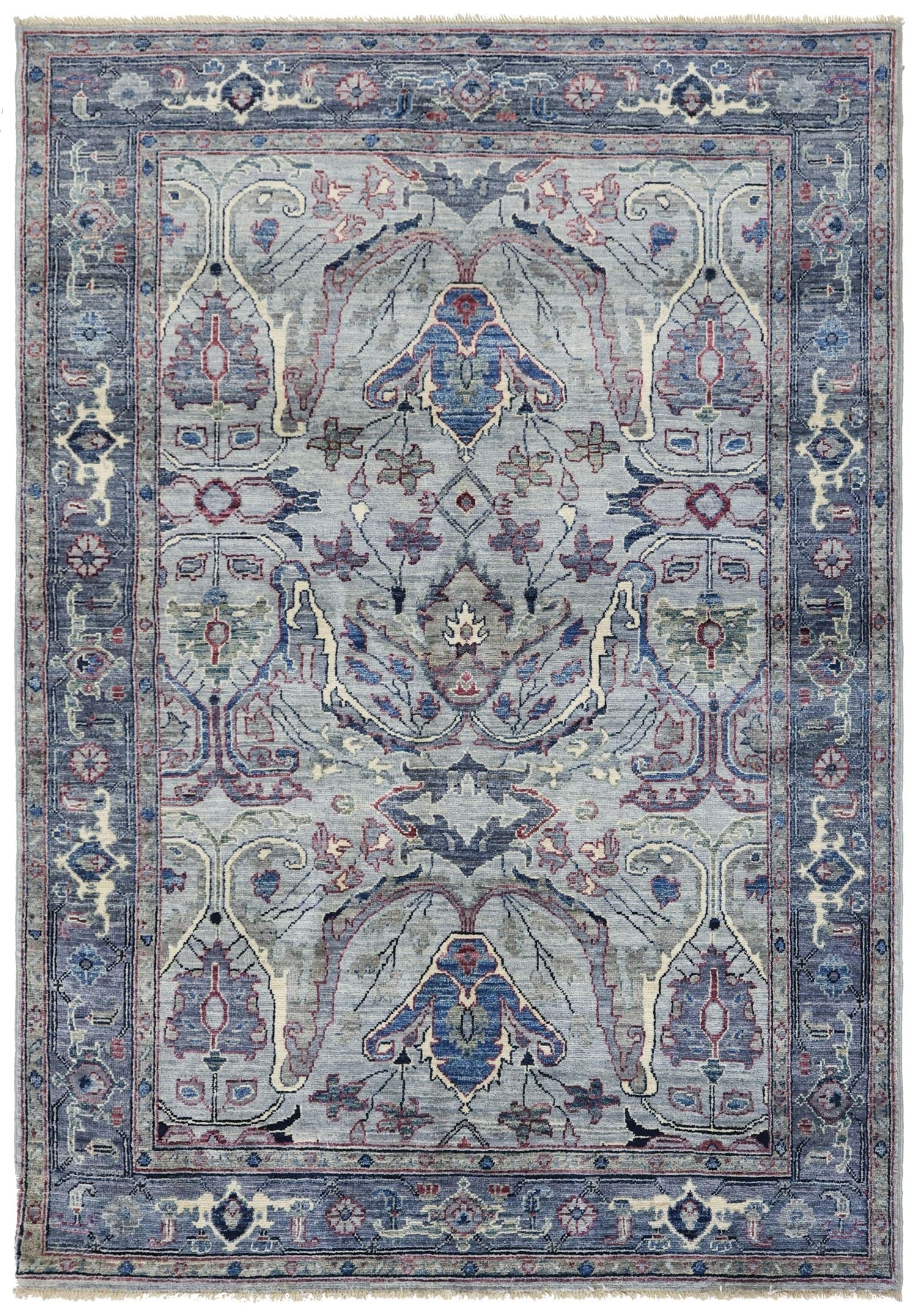 Handwoven Arabesque Tribal Rug - Bohemian Style J71308 - Perfect for Living Room, Bedroom, or Boho Home Decor