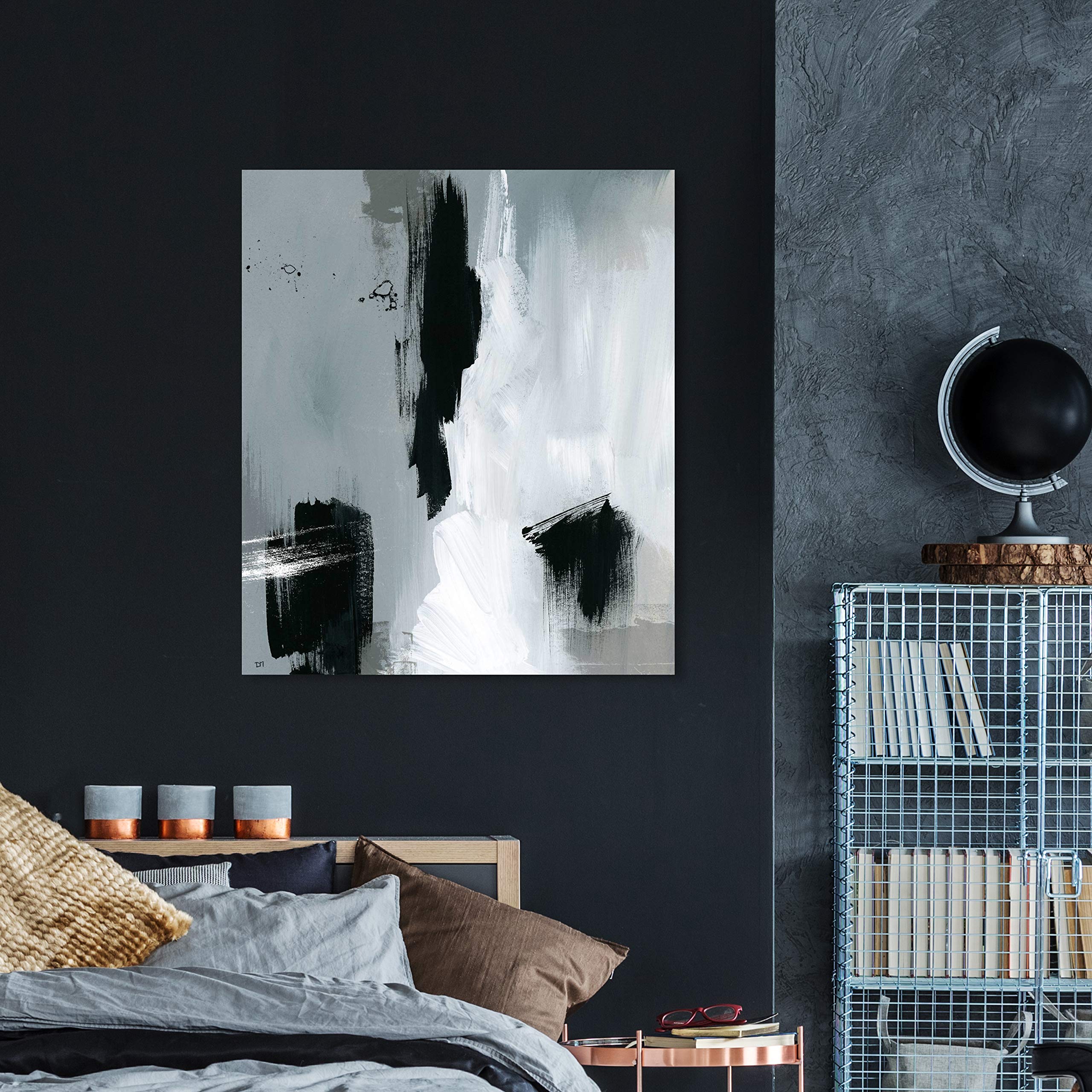 Abstract Wall Art Canvas Prints 'Deco Dos' - Modern Home Decor for Living Room & Bedroom - 30