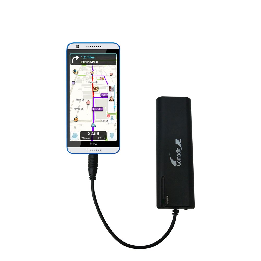 Portable AA Battery Charger for HTC Desire 820 - Gomadic TipExchange Technology | Emergency Power Backup for Camping, Travel & Outdoor Activities