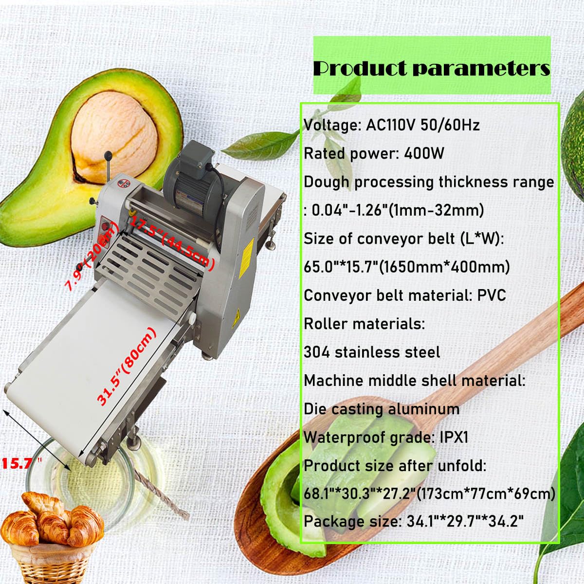 Commercial Dough Sheeter Machine - 65