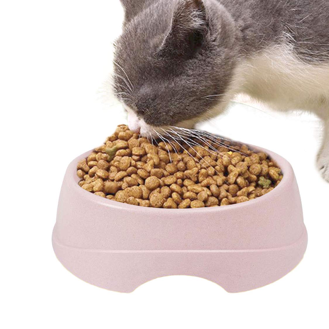 Premium Pet Food Bowl for Cats & Dogs - Non-Slip Feeder Station for Wet/Dry Food & Water - Durable Pet Dish for Home, Travel & Outdoor Use (Random Color)