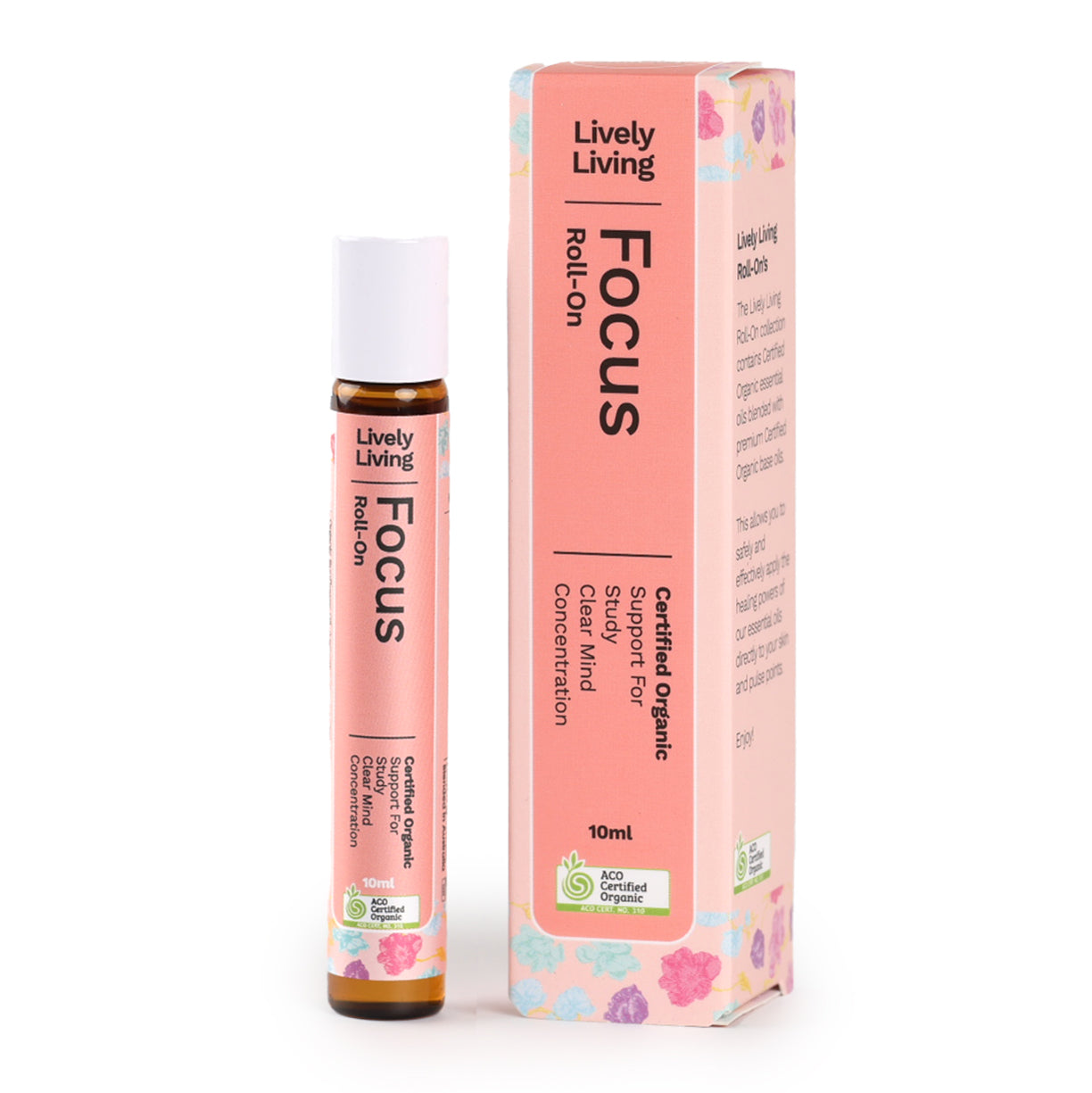 Organic Focus Roll On Essential Oil for Stress Relief & Mental Clarity - Perfect for Work, Study & Meditation